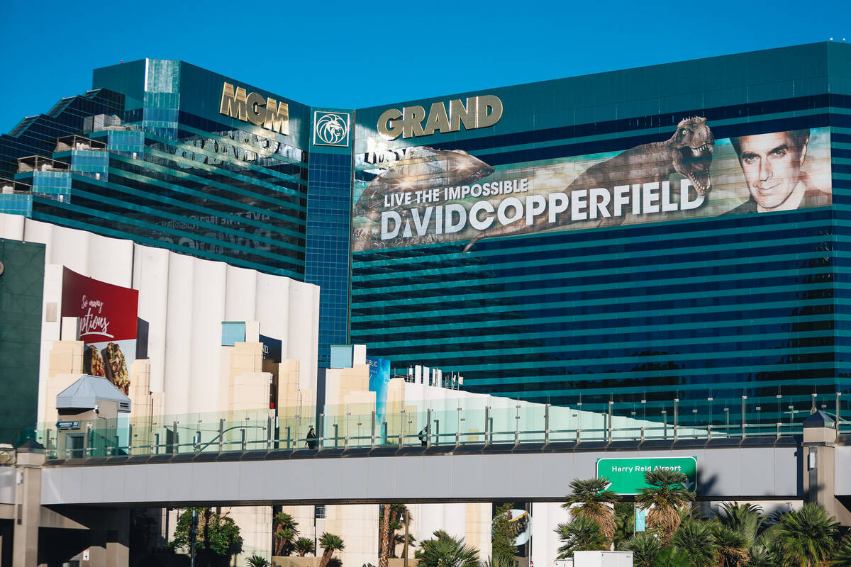 O MGM Grand será visto na quinta-feira, 9 de novembro de 2023, em Las Vegas. (Madeline Carter/Las Vegas Revie ...