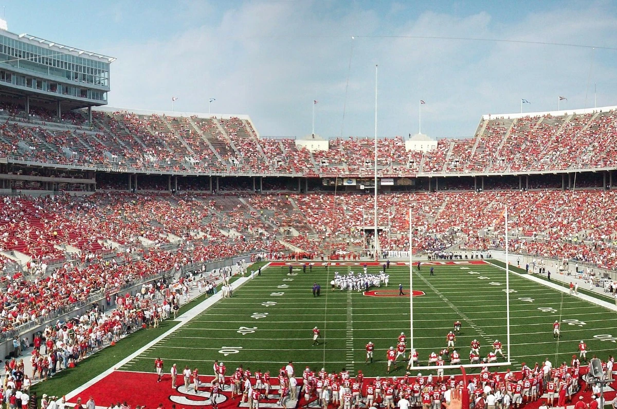 dia de jogo no estádio de ohio