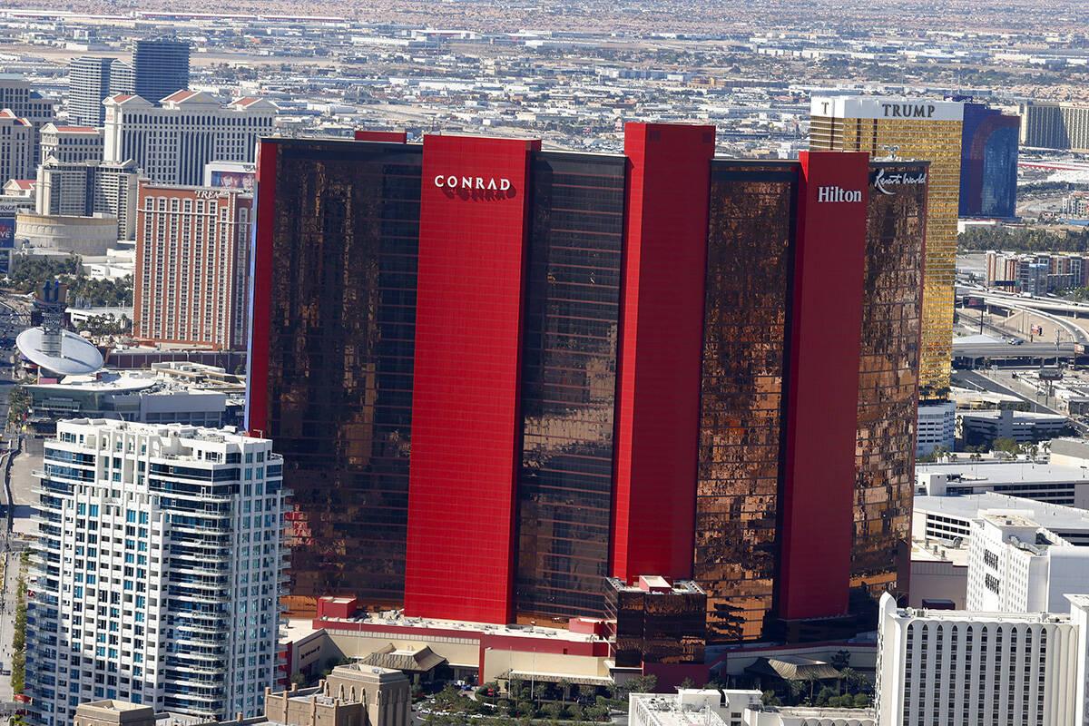 O Resorts World é retratado na segunda-feira, 8 de abril de 2024, em Las Vegas. (Bizuayehu Tesfaye/Las Vegas ...